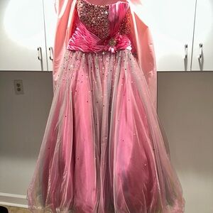 Stunning Pink Beaded Gown